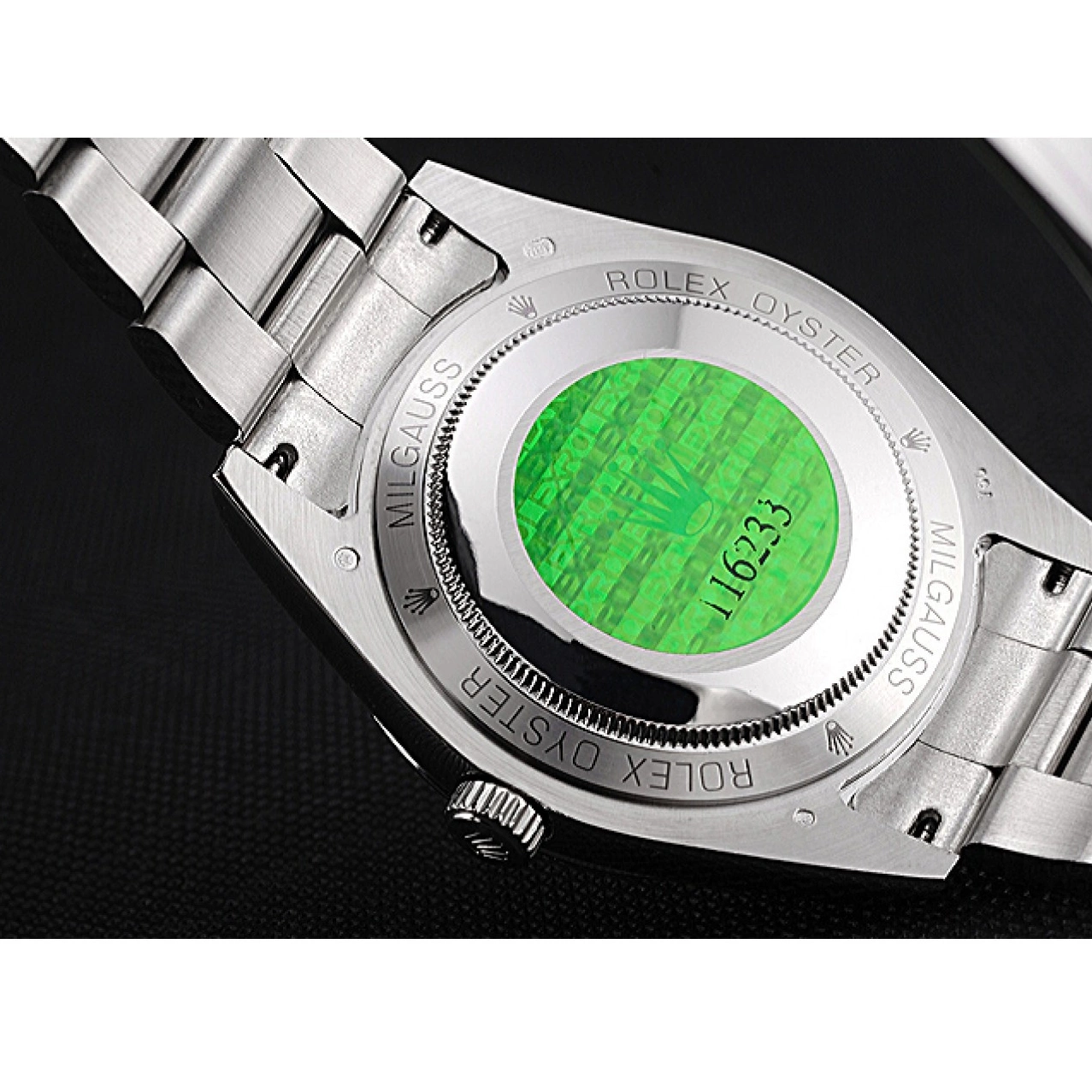 Aaa replica watch And Dial Bezel Milgauss Stainless 622838 Rolex Steel Blue Case 0803